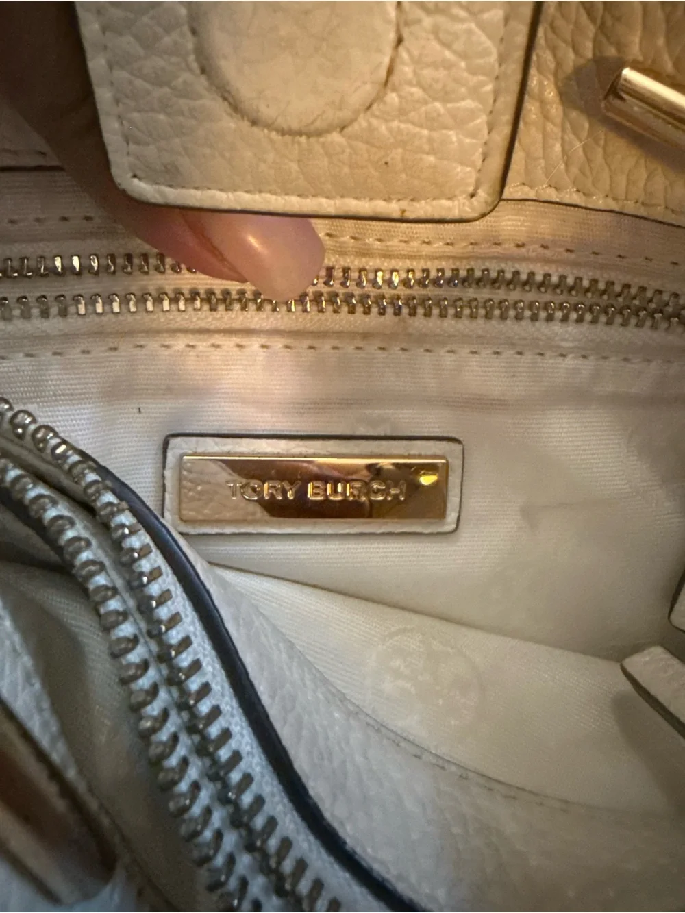 Tory Burch pebbled leather